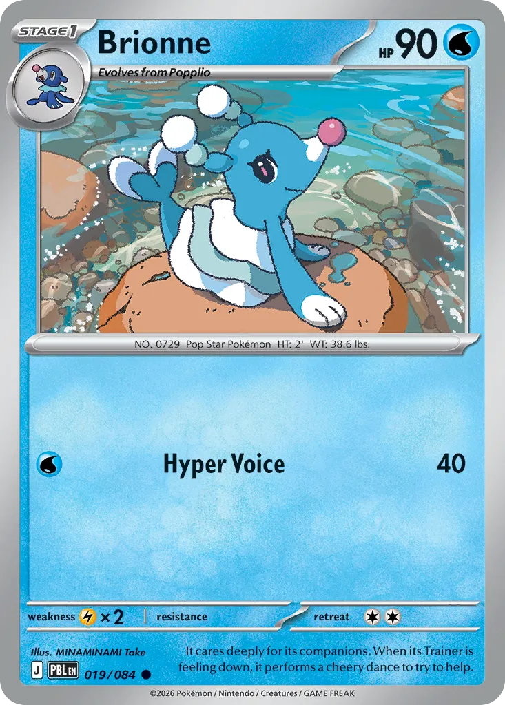 Brionne — ME05: Pitch Black — Pokémon