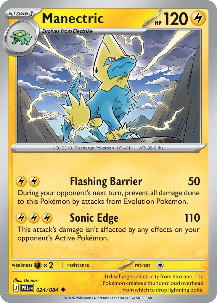 Manectric — ME05: Pitch Black — Pokémon