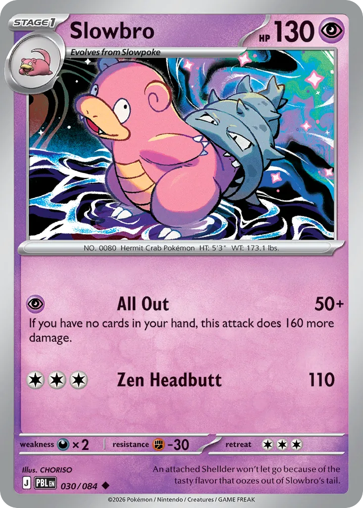Slowbro — ME05: Pitch Black — Pokémon