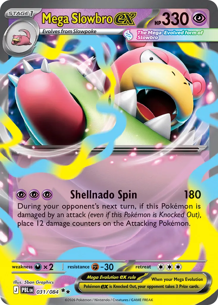 Mega Slowbro ex — ME05: Pitch Black — Pokémon