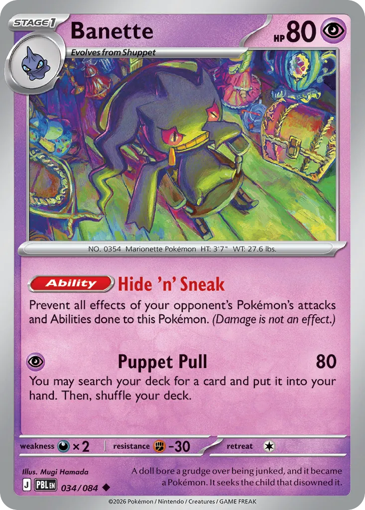 Banette — ME05: Pitch Black — Pokémon