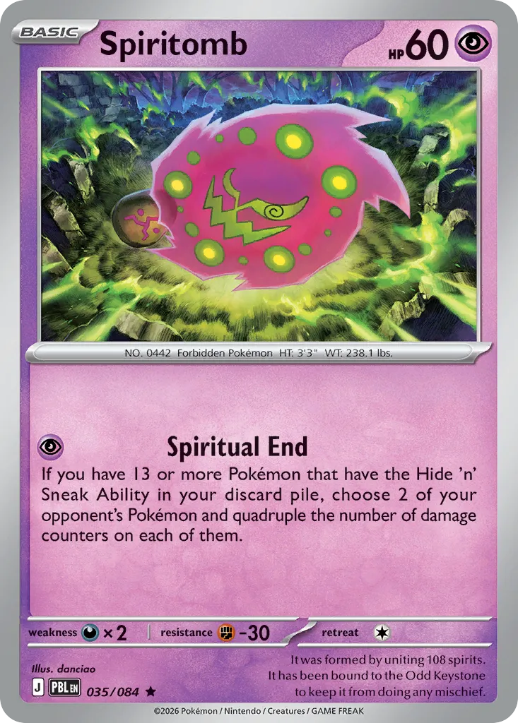 Spiritomb — ME05: Pitch Black — Pokémon