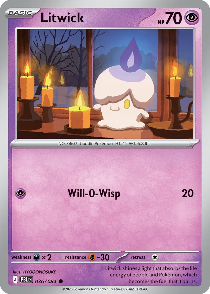 Litwick — ME05: Pitch Black — Pokémon
