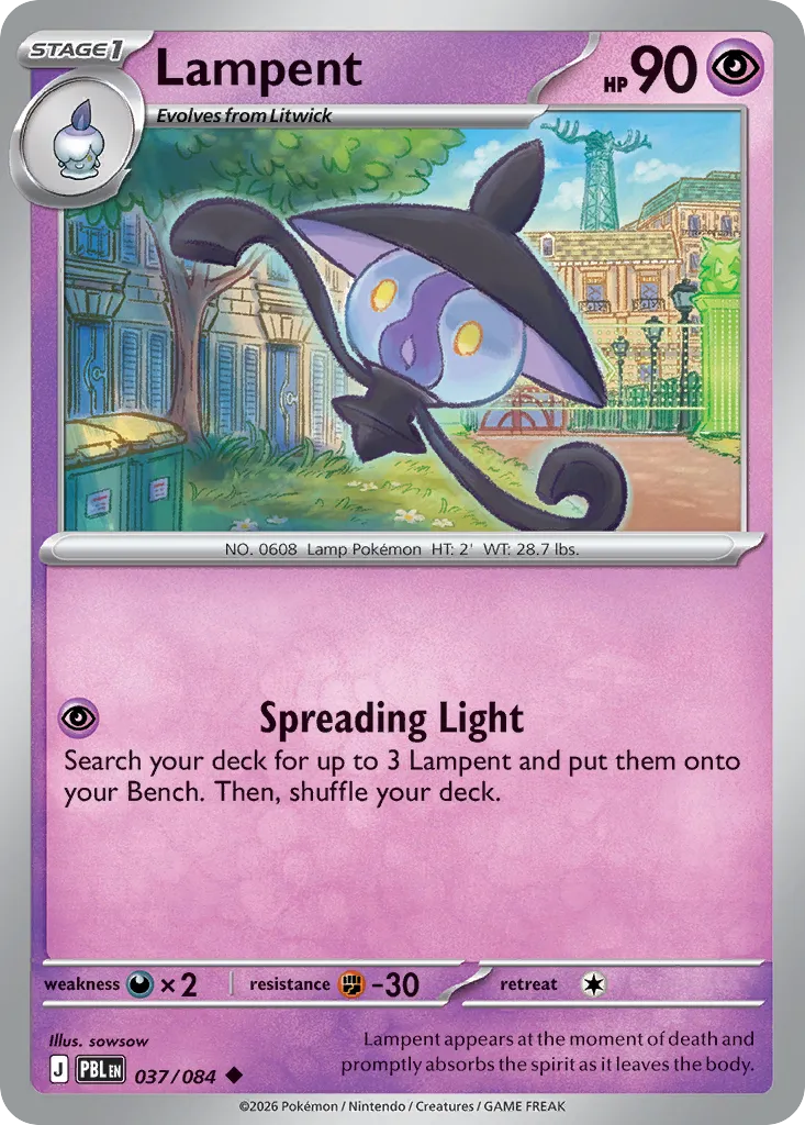 Lampent — ME05: Pitch Black — Pokémon