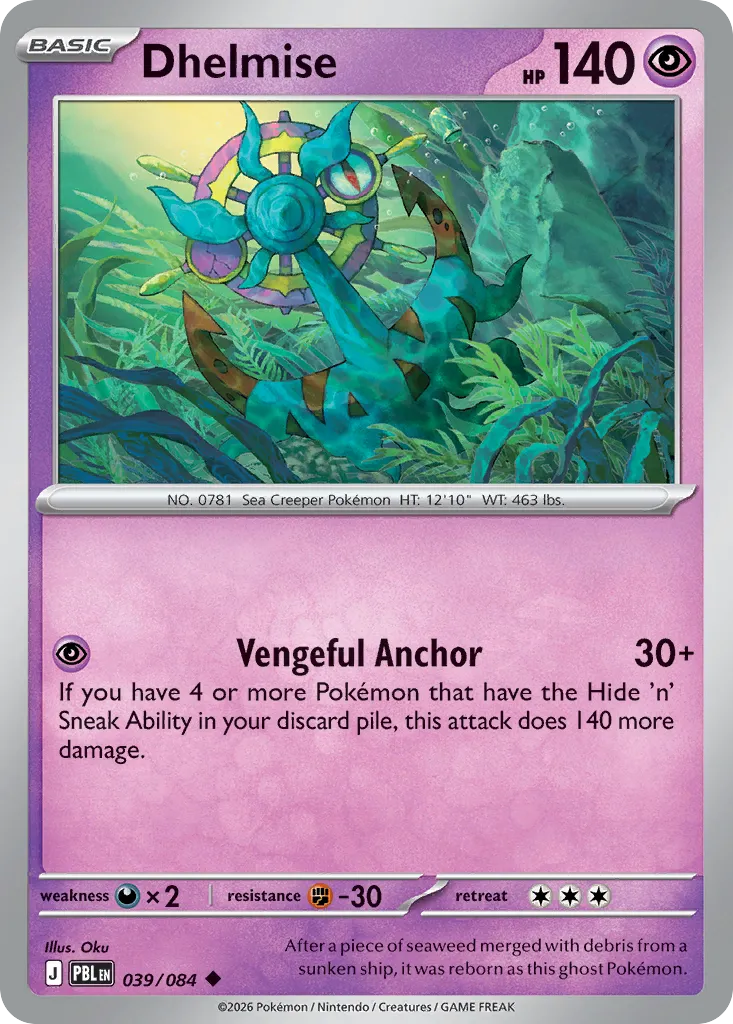 Dhelmise — ME05: Pitch Black — Pokémon