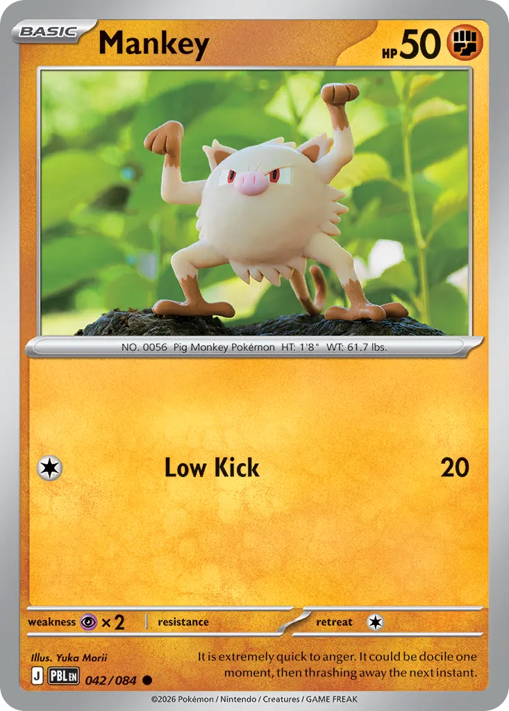 Mankey — ME05: Pitch Black — Pokémon
