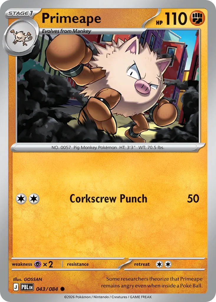 Primeape — ME05: Pitch Black — Pokémon