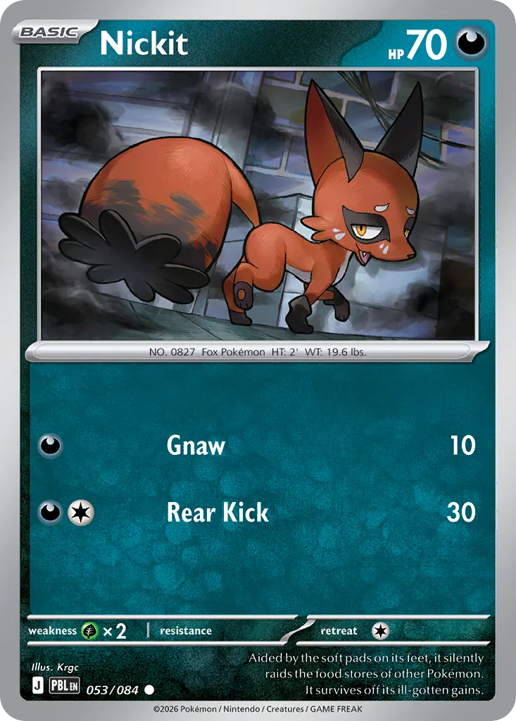 Nickit — ME05: Pitch Black — Pokémon