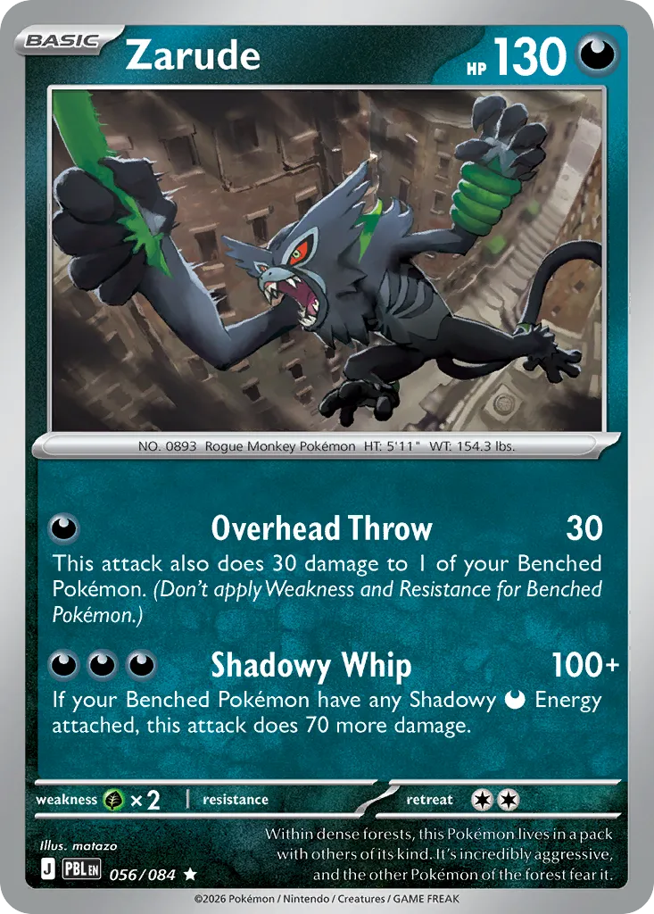 Zarude — ME05: Pitch Black — Pokémon