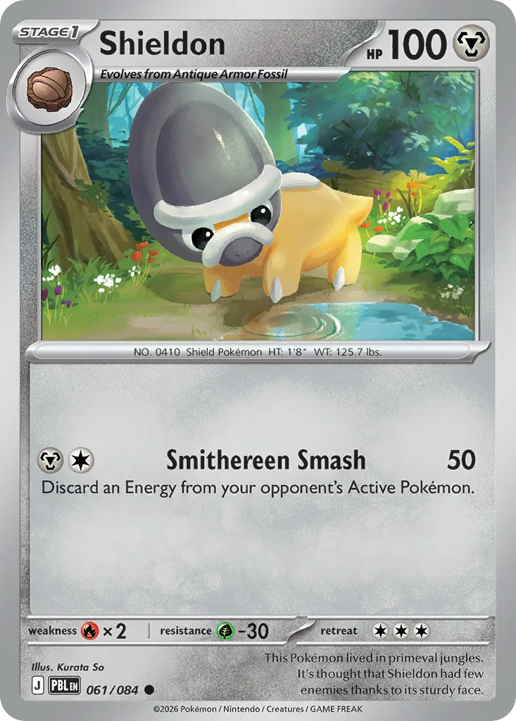 Shieldon from ME05: Pitch Black - Pokemon