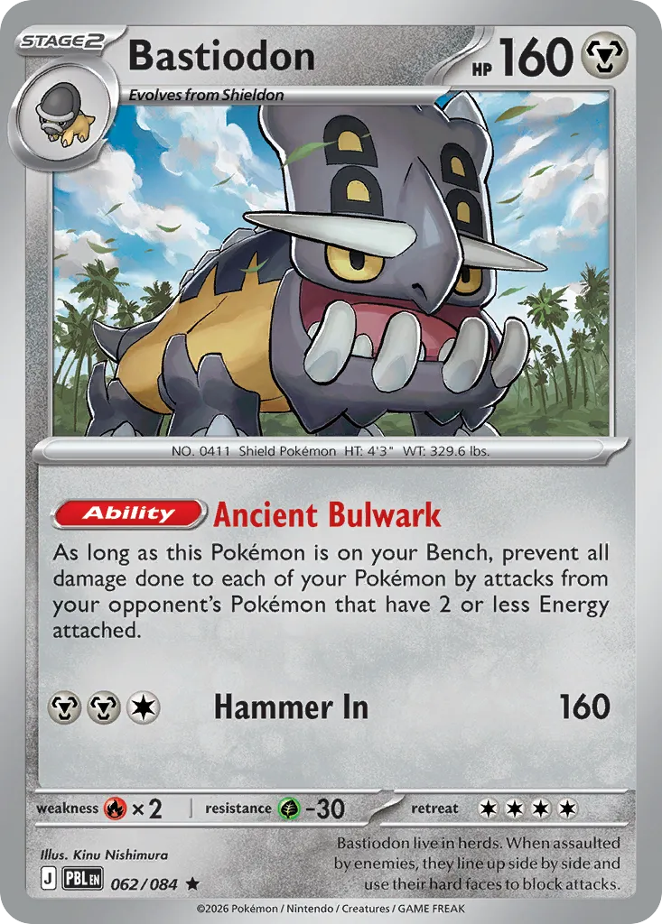 Bastiodon — ME05: Pitch Black — Pokémon