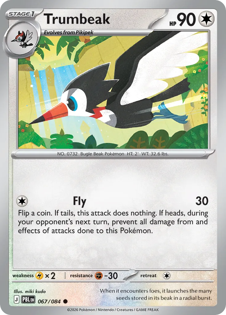 Trumbeak — ME05: Pitch Black — Pokémon