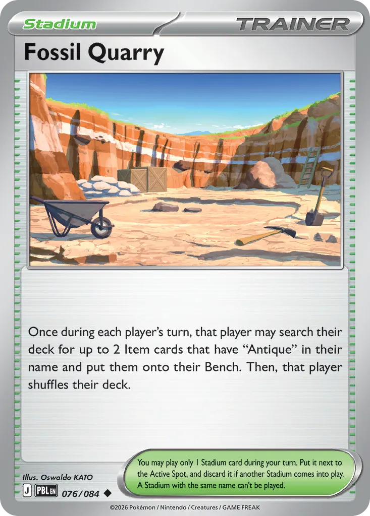 Fossil Quarry — ME05: Pitch Black — Pokémon