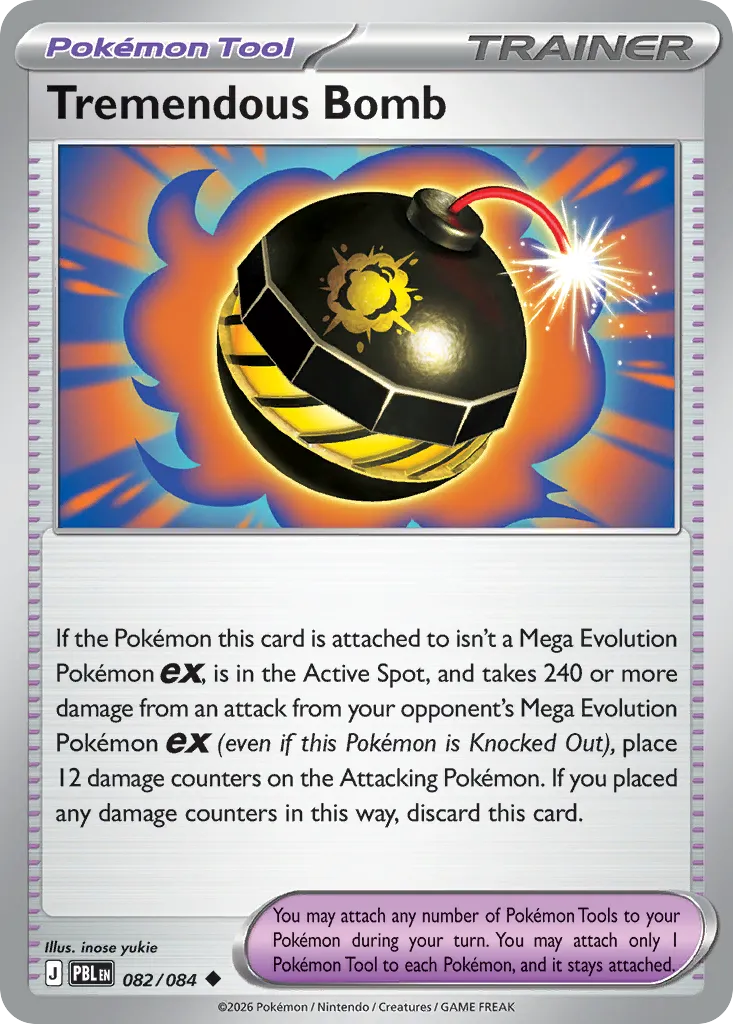 Tremendous Bomb — ME05: Pitch Black — Pokémon