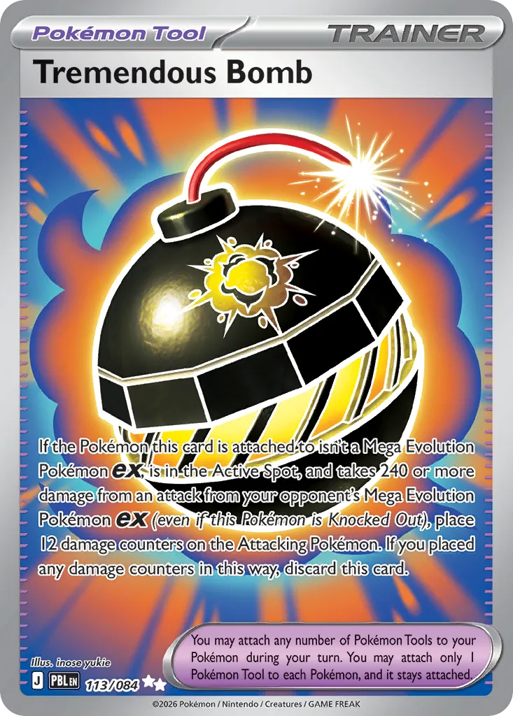 Tremendous Bomb — ME05: Pitch Black — Pokémon