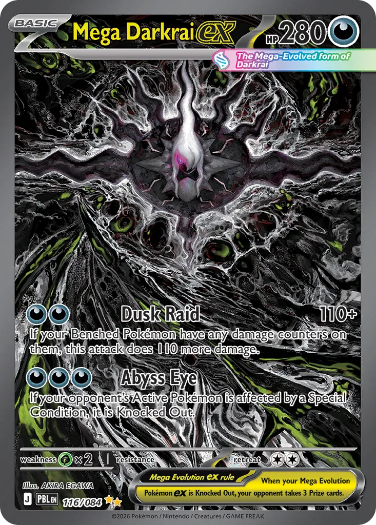 Mega Darkrai ex — ME05: Pitch Black — Pokemon