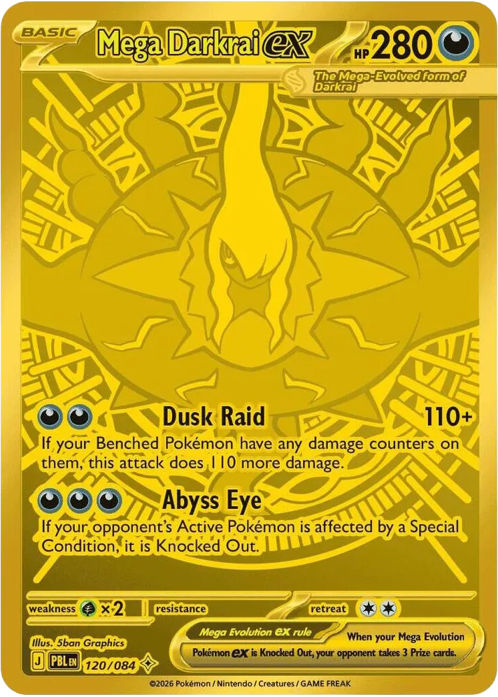 Mega Darkrai ex — ME05: Pitch Black — Pokemon