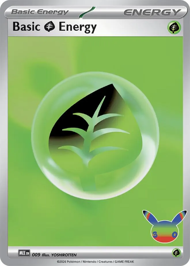 Basic Grass Energy — MEE: Mega Evolution Energies — Pokémon