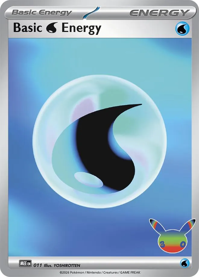 Basic Water Energy — MEE: Mega Evolution Energies — Pokémon