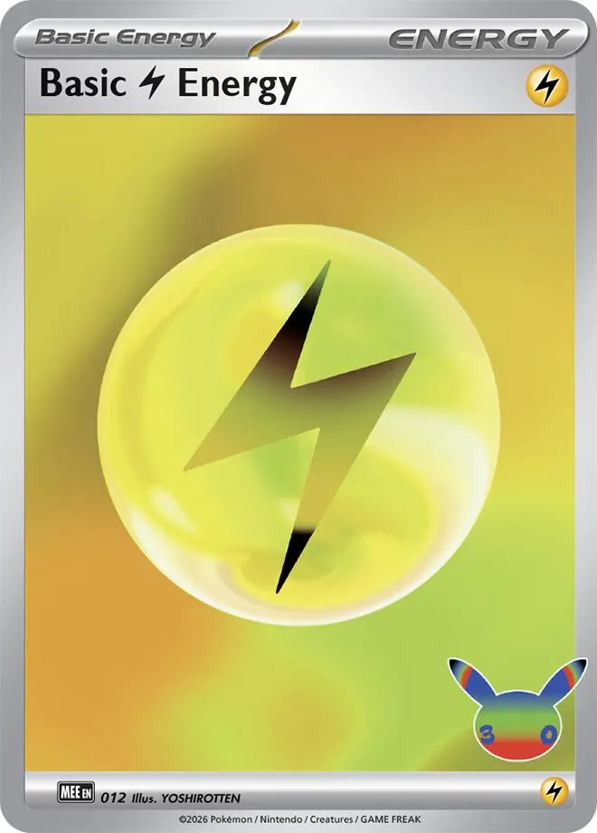 Basic Lightning Energy from MEE: Mega Evolution Energies - Pokemon