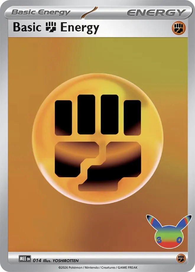 Basic Fighting Energy — MEE: Mega Evolution Energies — Pokémon