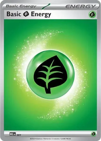 Basic Grass Energy from MEE: Mega Evolution Energies - Pokemon