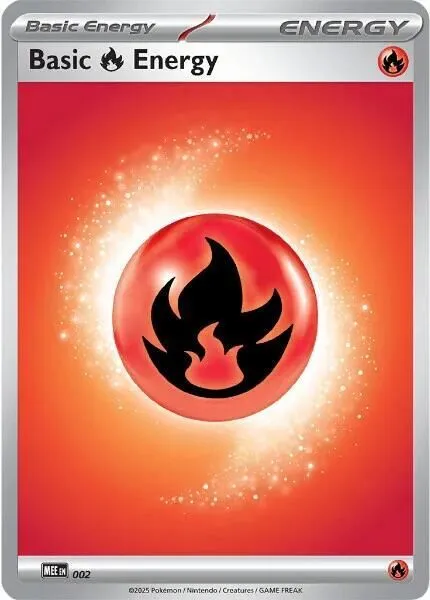 Basic Fire Energy from MEE: Mega Evolution Energies - Pokemon
