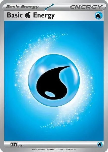 Basic Water Energy from MEE: Mega Evolution Energies - Pokemon