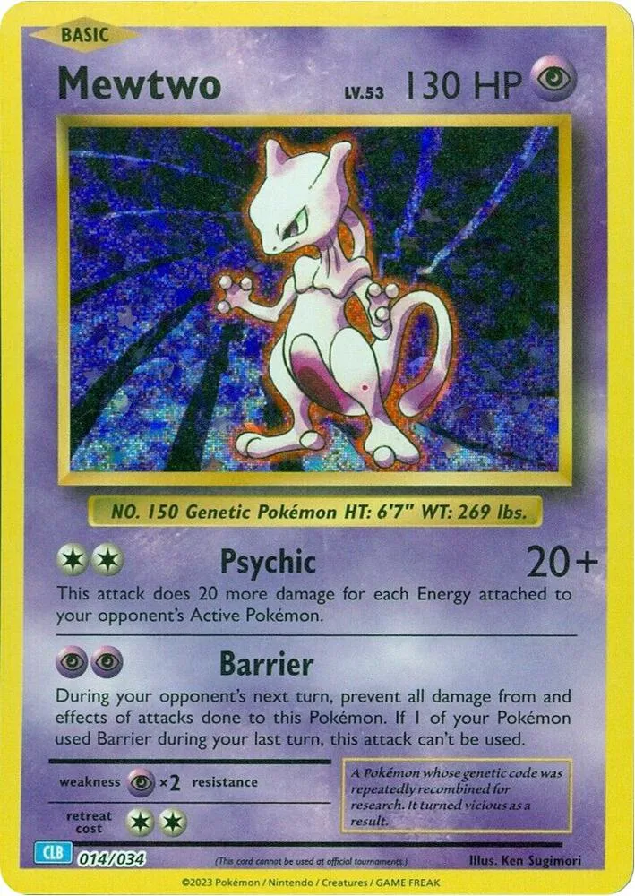 Mewtwo — Trading Card Game Classic — Pokemon