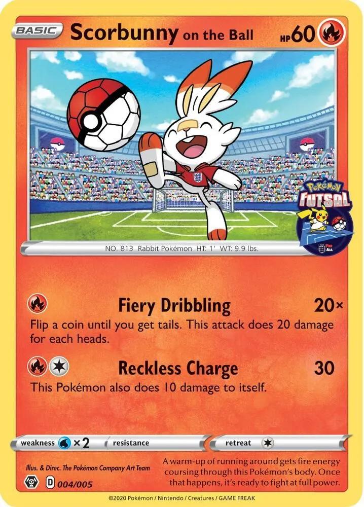 Scorbunny on the Ball — Miscellaneous Cards & Products — Pokemon