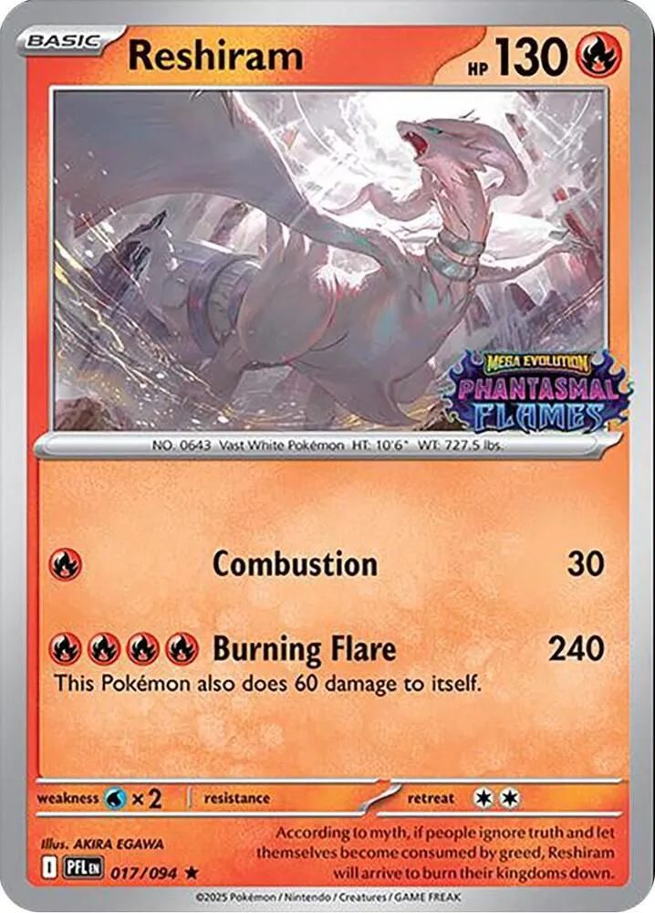 Reshiram — Miscellaneous Cards & Products — Pokemon