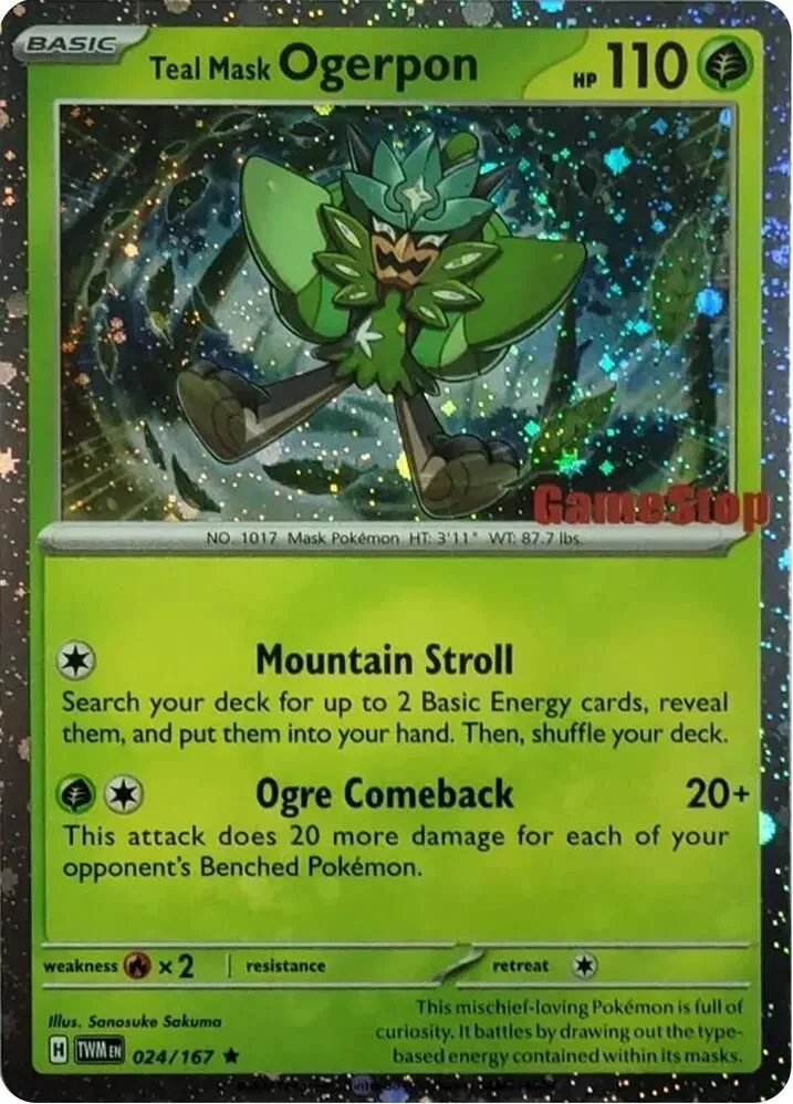 Teal Mask Ogerpon — Miscellaneous Cards & Products — Pokémon