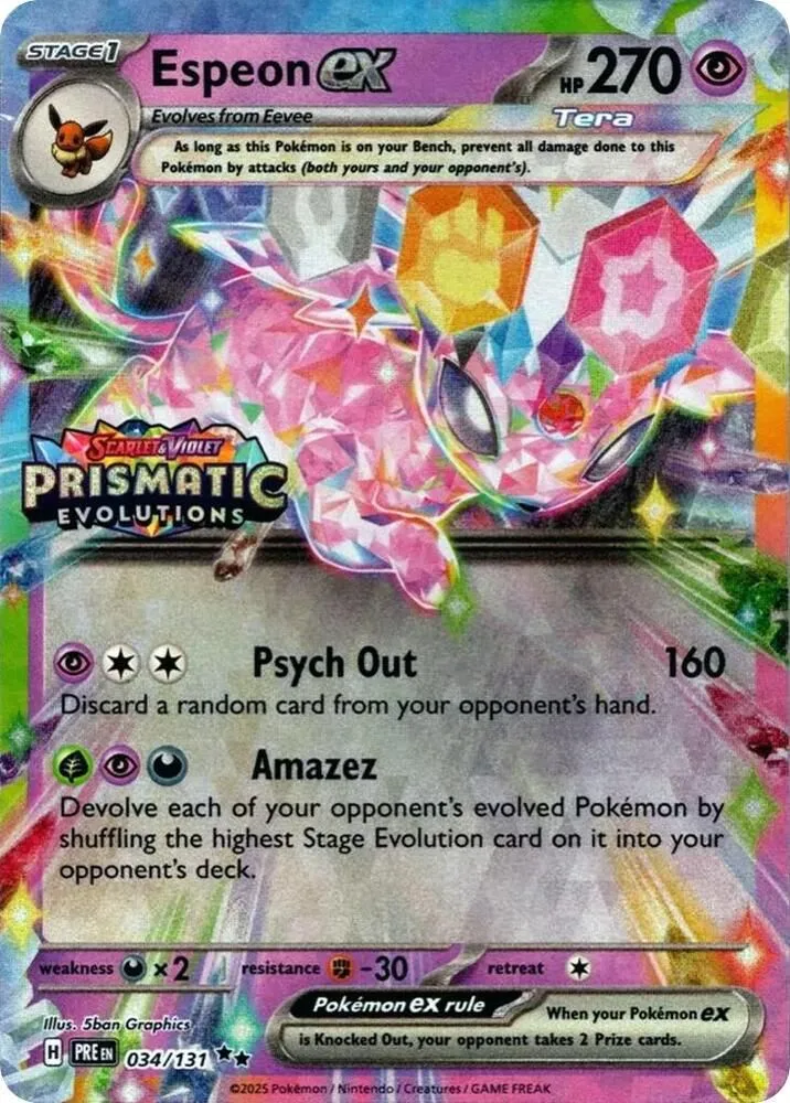 Espeon ex — Miscellaneous Cards & Products — Pokemon