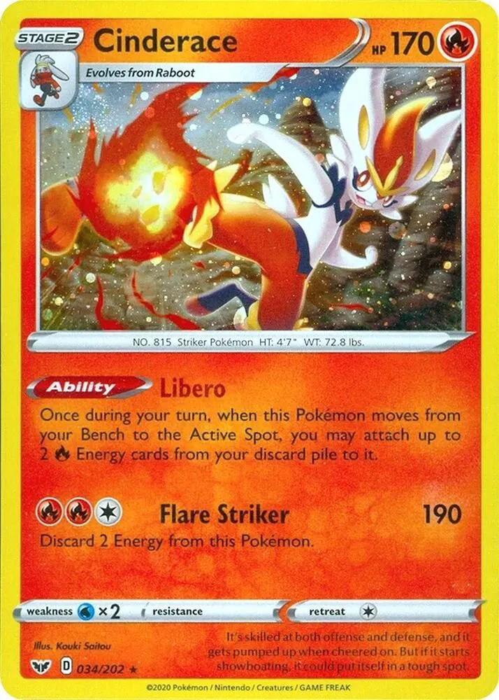 Cinderace — Miscellaneous Cards & Products — Pokémon