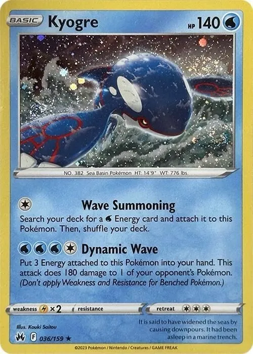 Kyogre — Miscellaneous Cards & Products — Pokemon