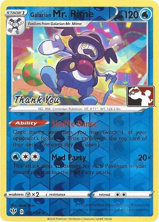 Galarian Mr. Rime — Miscellaneous Cards & Products — Pokemon