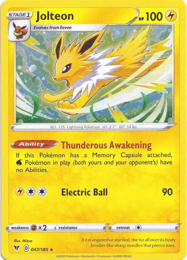 Jolteon — Miscellaneous Cards & Products — Pokemon