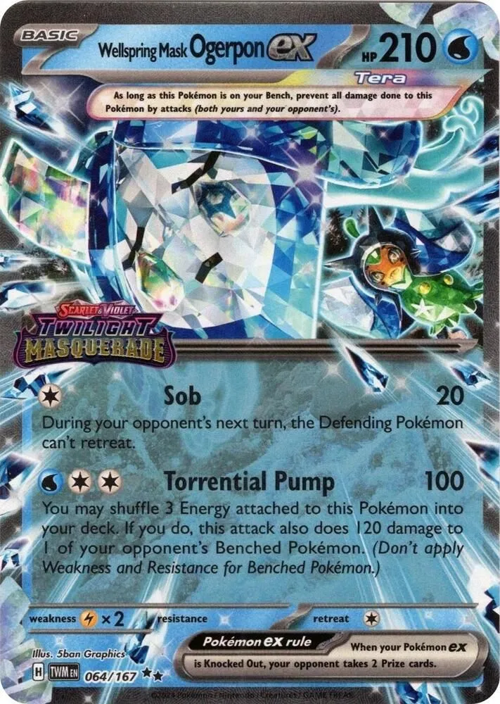 Wellspring Mask Ogerpon ex — Miscellaneous Cards & Products — Pokemon