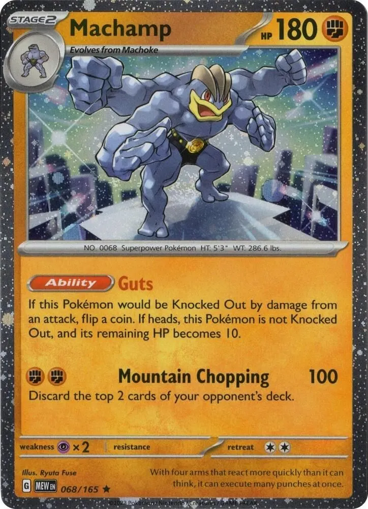 Machamp 068/165 — Miscellaneous Cards & Products — Pokemon