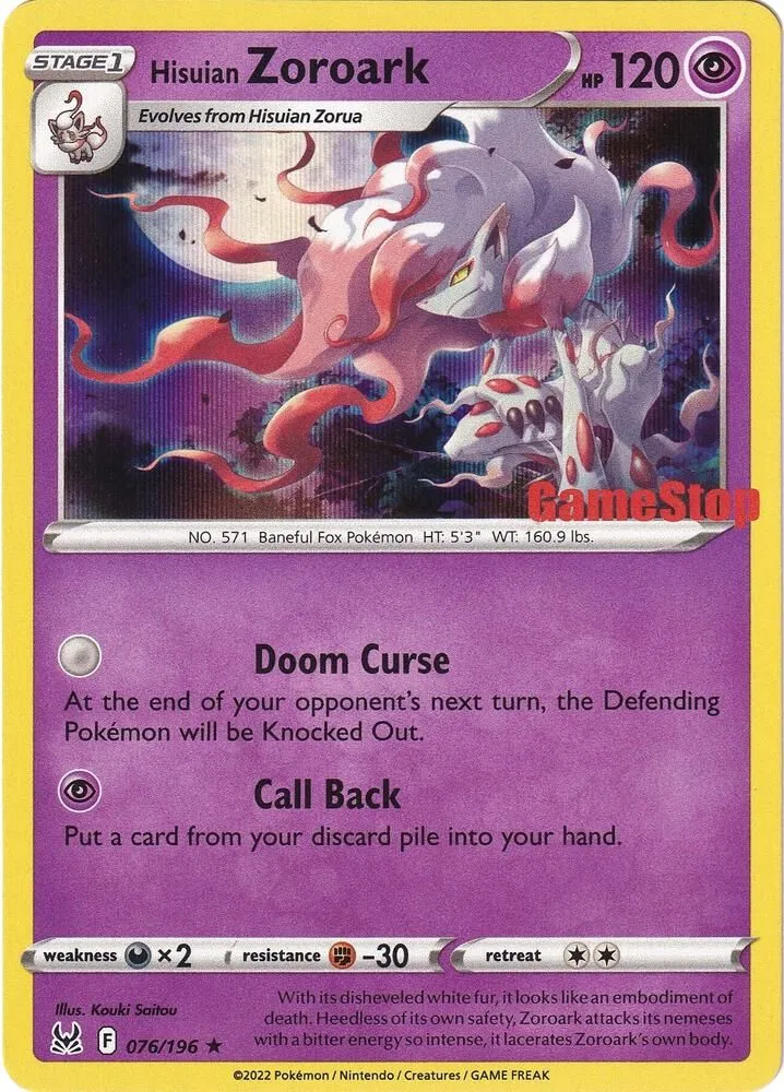 Zoroark de Hisui