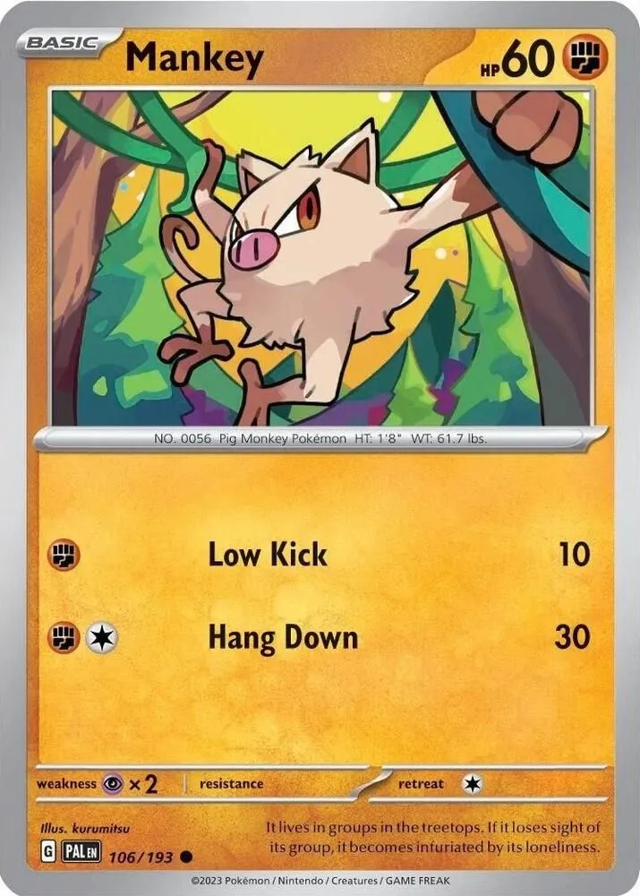 Mankey — Miscellaneous Cards & Products — Pokémon
