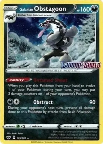 Galarian Obstagoon — Miscellaneous Cards & Products — Pokemon
