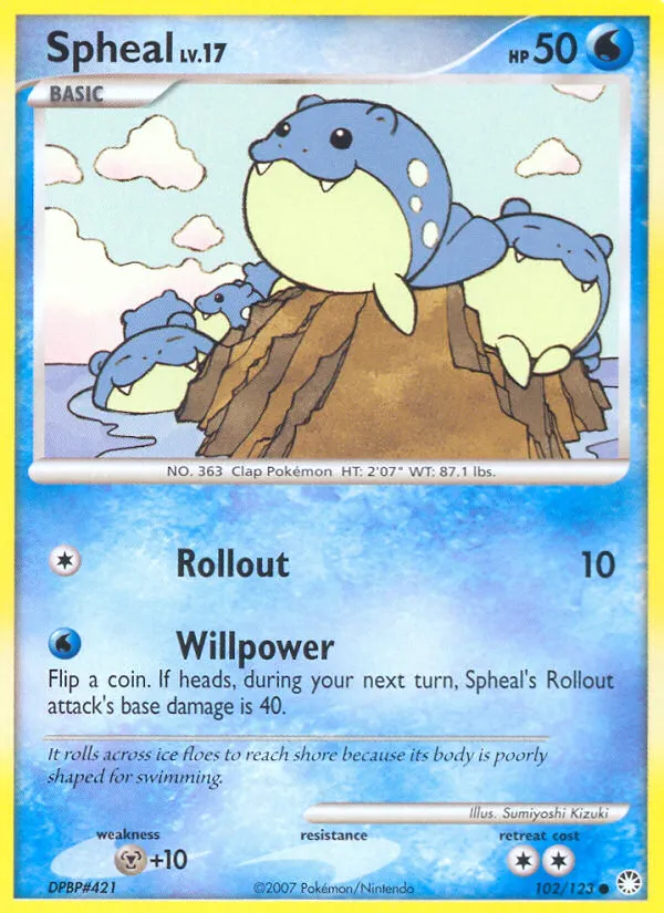 Spheal — Mysterious Treasures — Pokémon