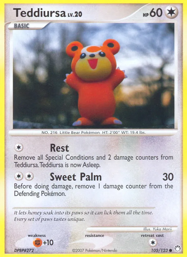 Teddiursa Lv.20 — Mysterious Treasures — Pokémon