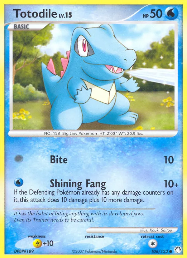 Totodile — Mysterious Treasures — Pokemon