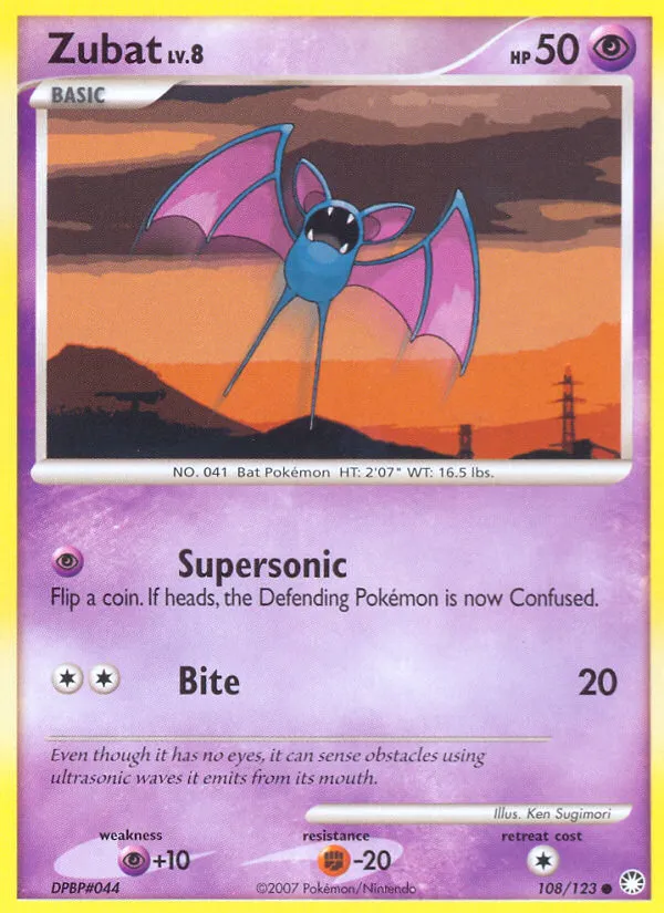 Nosferapti Lv.8 — Mysterious Treasures — Pokemon