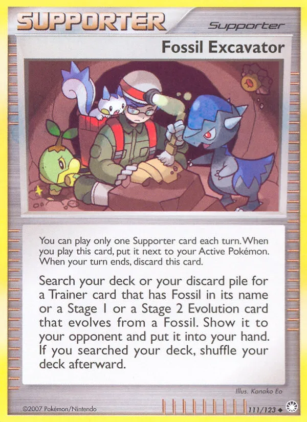 Excavateur de fossiles — Mysterious Treasures — Pokémon
