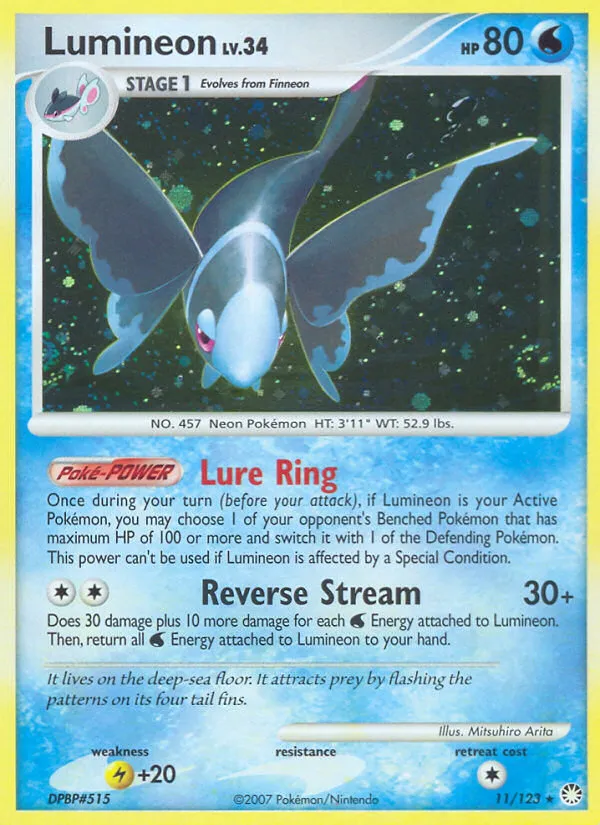 Luminéon Lv.34 — Mysterious Treasures — Pokemon