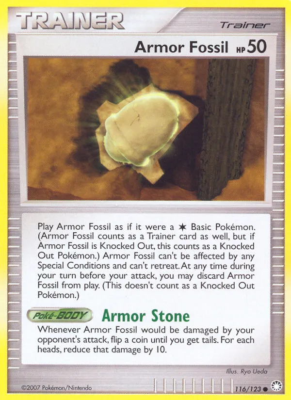 Armor Fossil — Mysterious Treasures — Pokémon