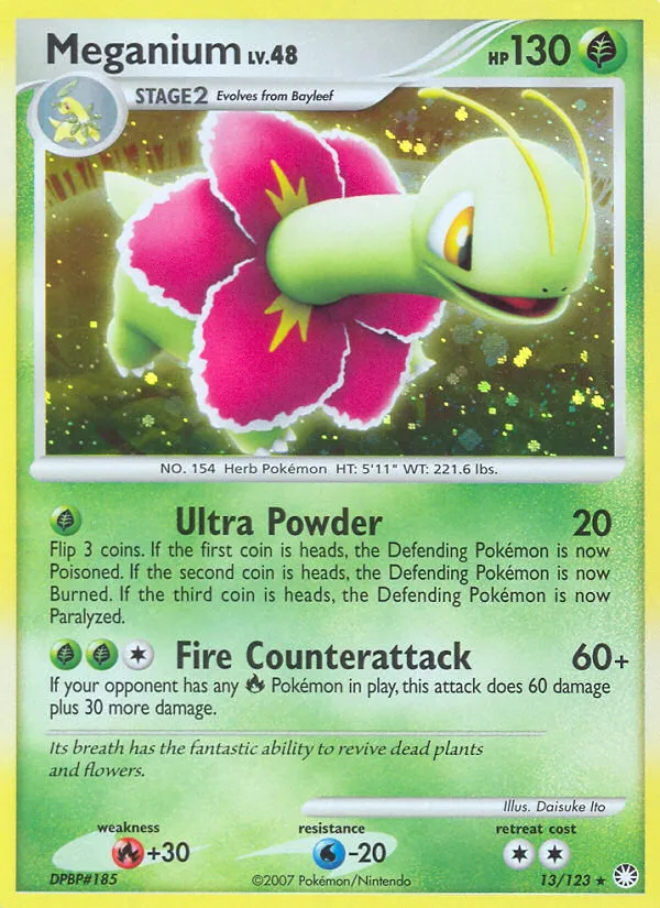Meganium Lv.48 from Mysterious Treasures - Pokemon